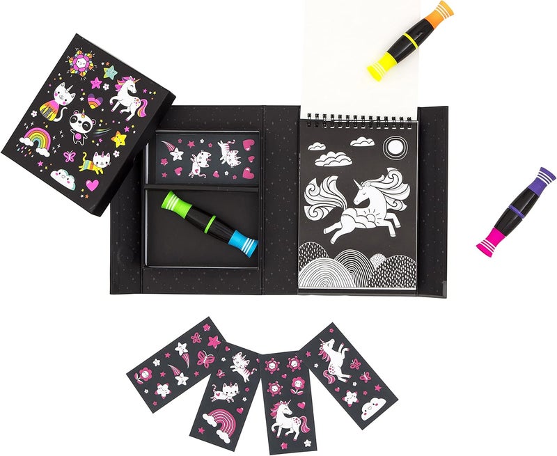 Tiger Tribe Neon Colouring Set - Unicorns & Friends - Image 3