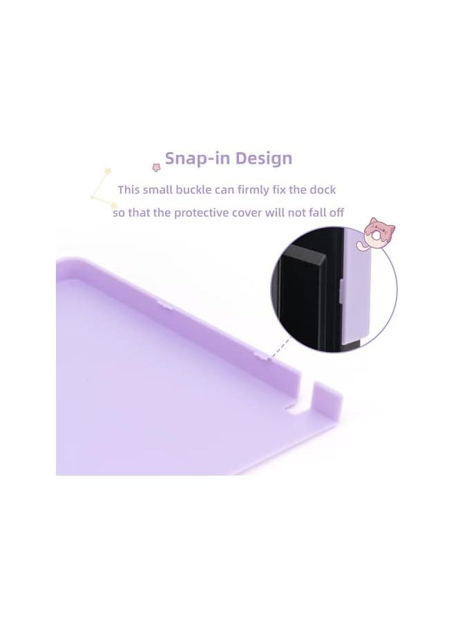 PROMASS - Anti Scratch Switch Dock Cover- Hard Faceplate Sleeve Pad for Switch Dock- DIY Replacement Shell Compatible with Nintendo Switch Dock(Ice Cream Cat) [video game] [video game] - Image 1