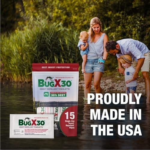 CoreTex Bug X 30 Mosquito, Tick, & Insect Repellent Wipes with 30% DEET - Pack of 25 Single-Use Bug Repellent Wipes for Up to 7 Hours of Reliable Protection Against 12 Types of Biting Insects - Image 2