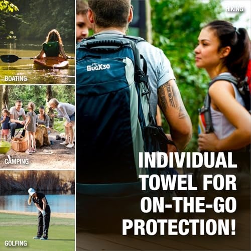 CoreTex Bug X 30 Mosquito, Tick, & Insect Repellent Wipes with 30% DEET - Pack of 25 Single-Use Bug Repellent Wipes for Up to 7 Hours of Reliable Protection Against 12 Types of Biting Insects - Image 5