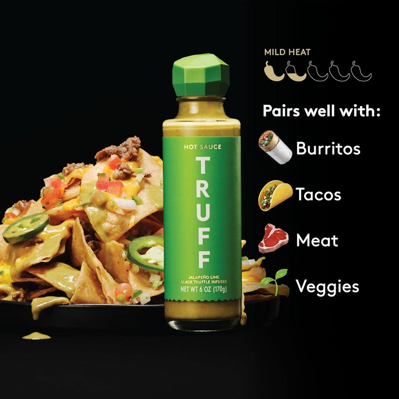 TRUFF Jalapeño Lime Hot Sauce - Gourmet Hot Sauce with Black Winter Truffles and Green Jalapeño Peppers, 6 oz. - Image 4