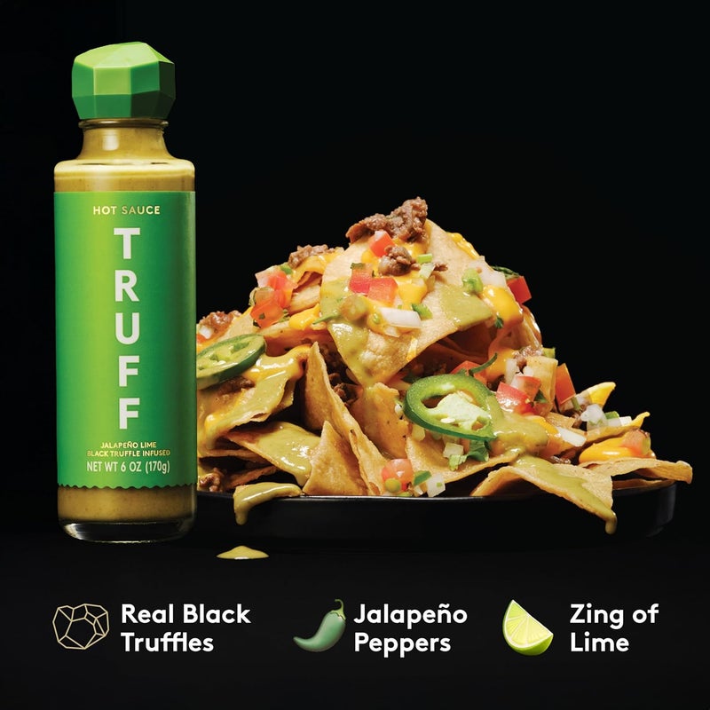 TRUFF Jalapeño Lime Hot Sauce - Gourmet Hot Sauce with Black Winter Truffles and Green Jalapeño Peppers, 6 oz. - Image 3