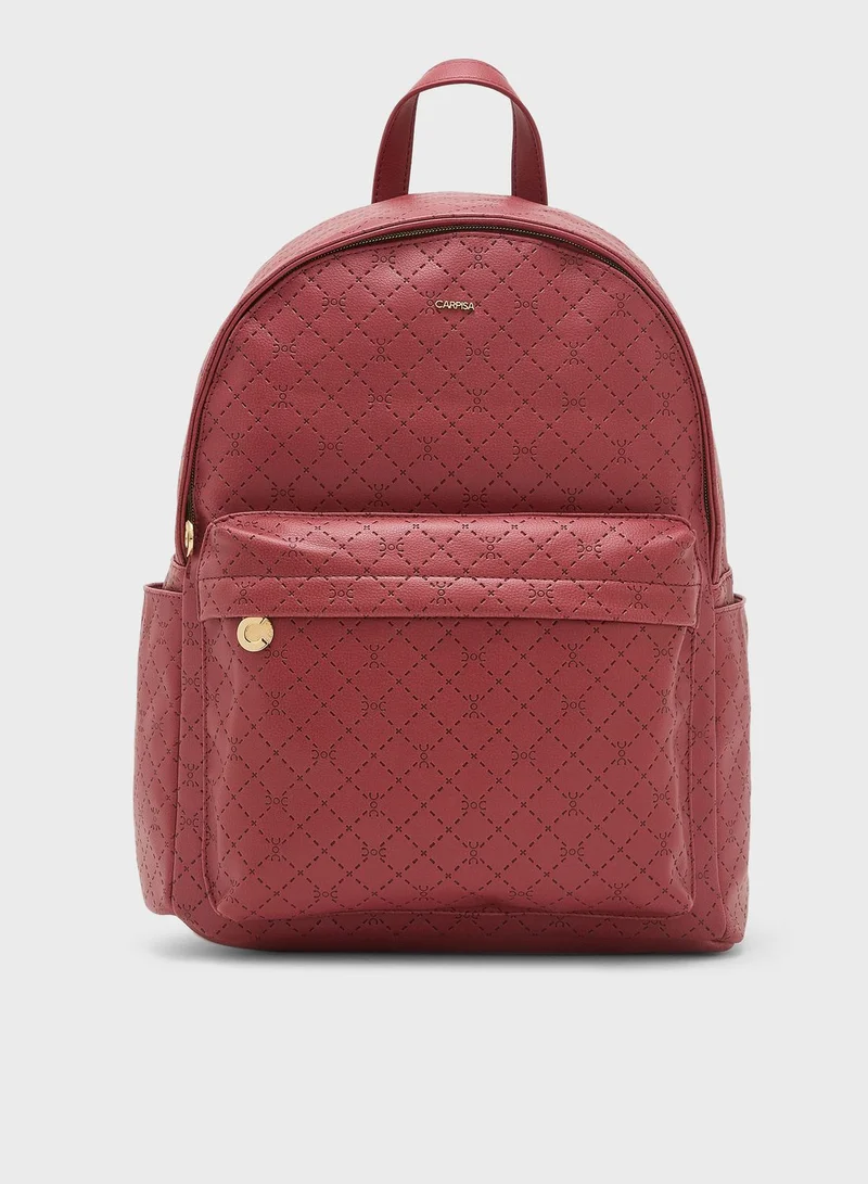 CARPISA Front Zip Pocket Backpack