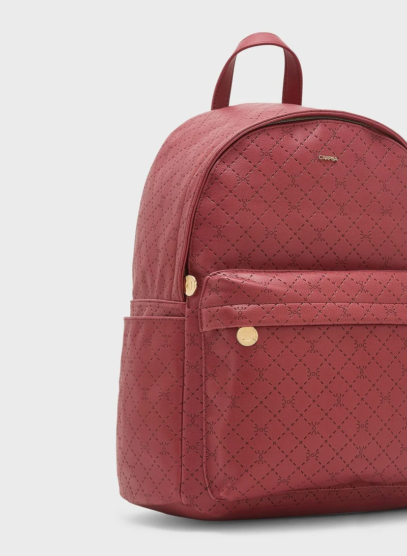 CARPISA Front Zip Pocket Backpack