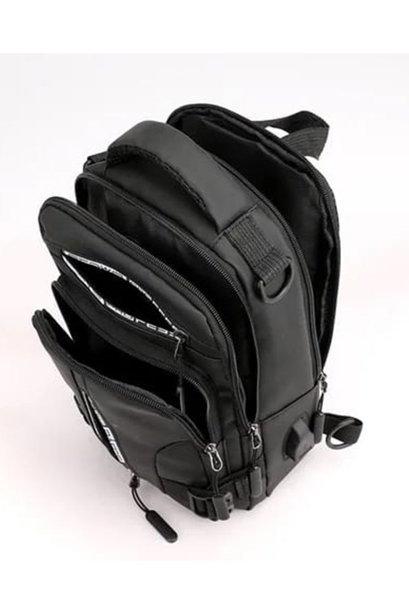PROFESSIONAL Men's and Women's Shoulder and Chest Bag, Adjustable Crossbody Bag, Waterproof Backpack with USB Charging Port for Work, Travel, Cycling  - Image 3