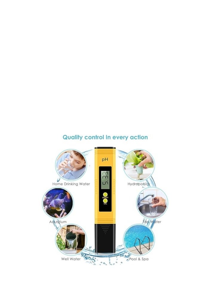 مجموعة اختبار جودة المياه الرقمية 4 في 1، مقياس درجة الحموضة، مقياس درجة الحرارة، TDS EC، شاشة LCD بإضاءة خلفية، دقة مياه المسبح 0.01 للمشروبات المائية والبلاستيك - Image 3