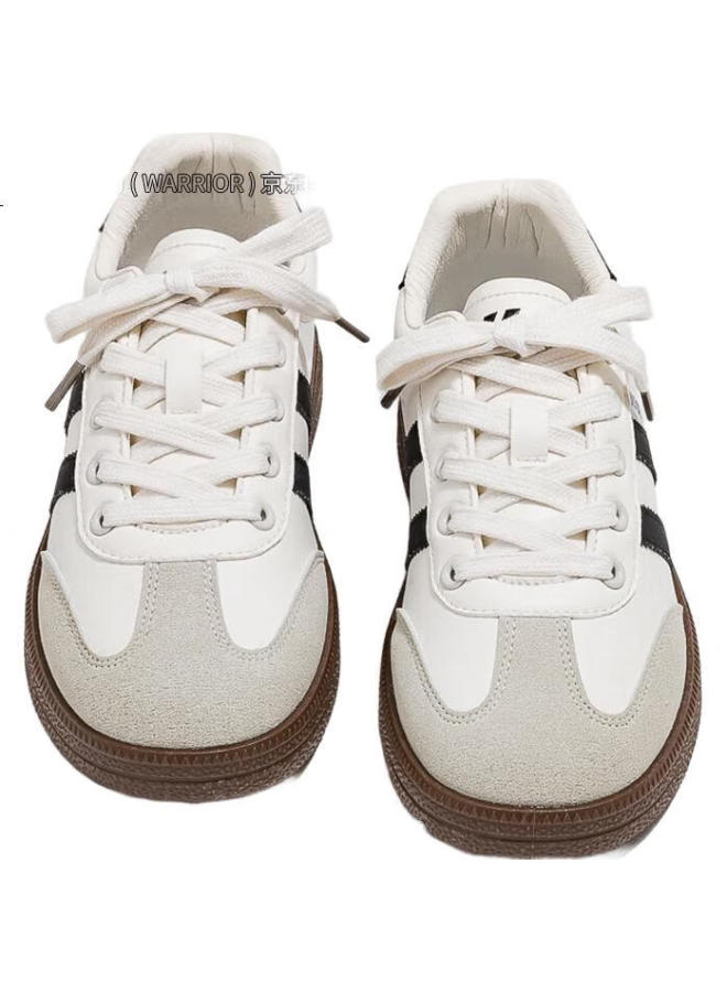 Pull Back Warrior Women'S Canvas Shoes New Style Versatile Comfortable Women'S Shoes White Grey Black Size 37 - Image 1