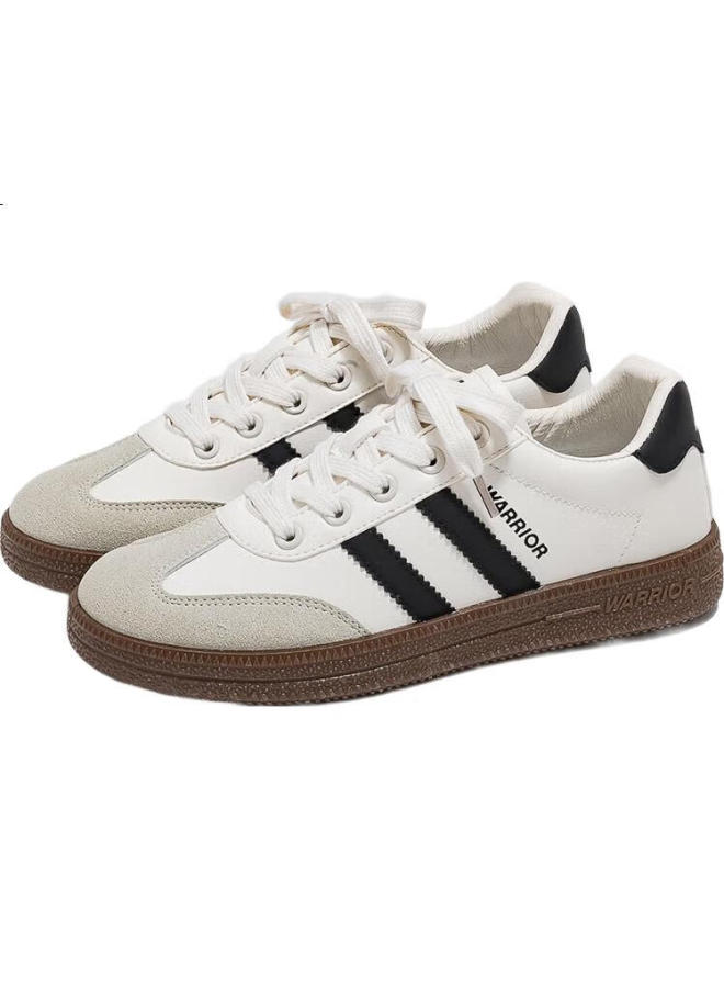 Pull Back Warrior Women'S Canvas Shoes New Style Versatile Comfortable Women'S Shoes White Grey Black Size 37 - Image 3