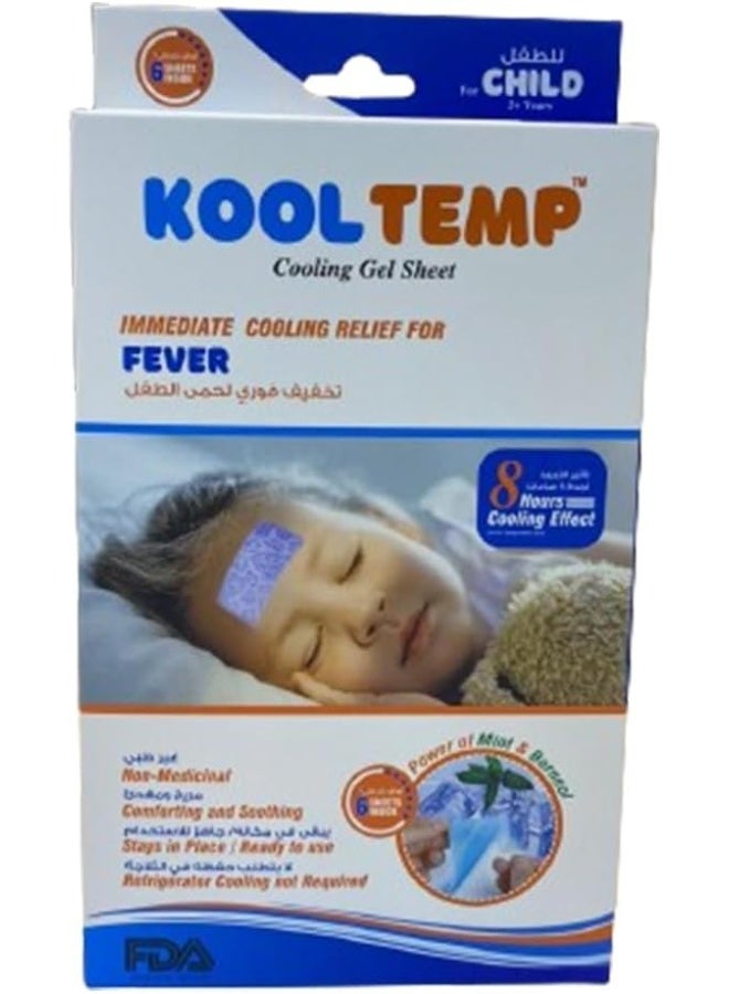 Kool Temp Cooling Gel Sheet for Kids Fever - Image 1