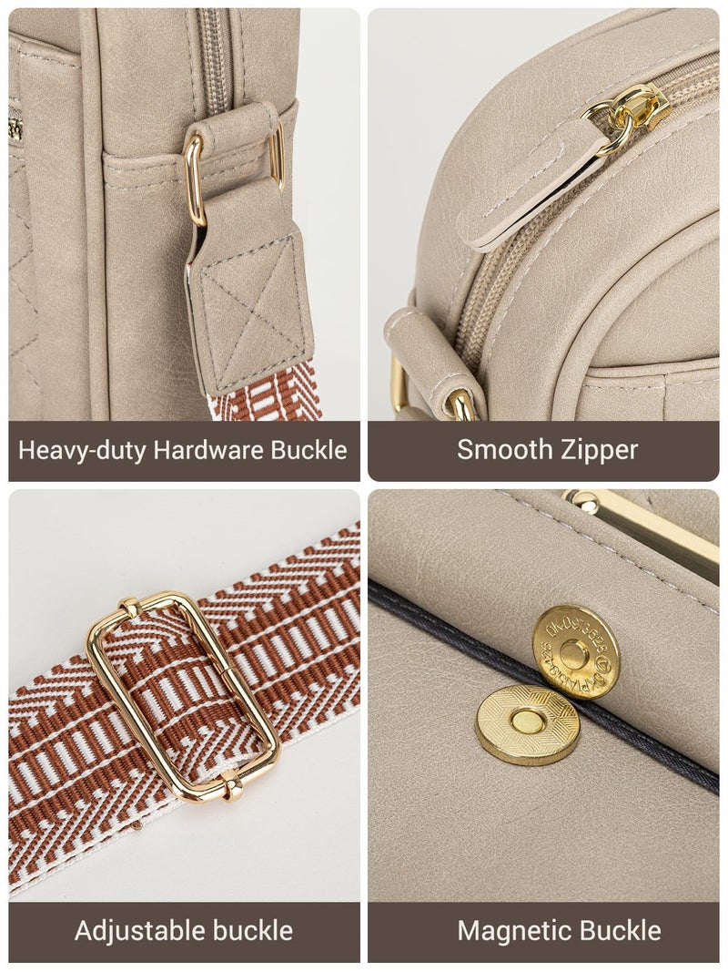 Capolo Crossbody Bags for Women Small Purses Handbag Trendy Cute Shoulder Bags with Adjustable Strap, Waterproof Quilted Vegan Leather Cross Body Bag for Travel & Everyday Useï¼ˆGrey - Image 5