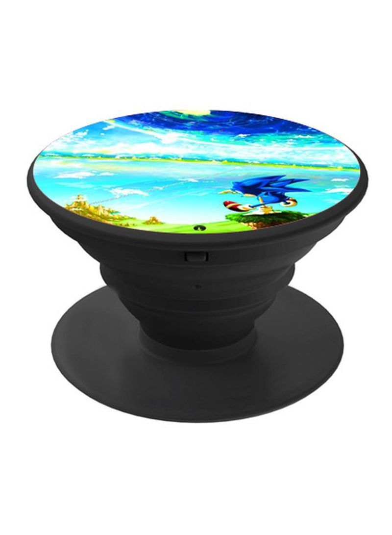 RKN Printed Pop Socket Phone Grip Black/Blue/Green - Image 1