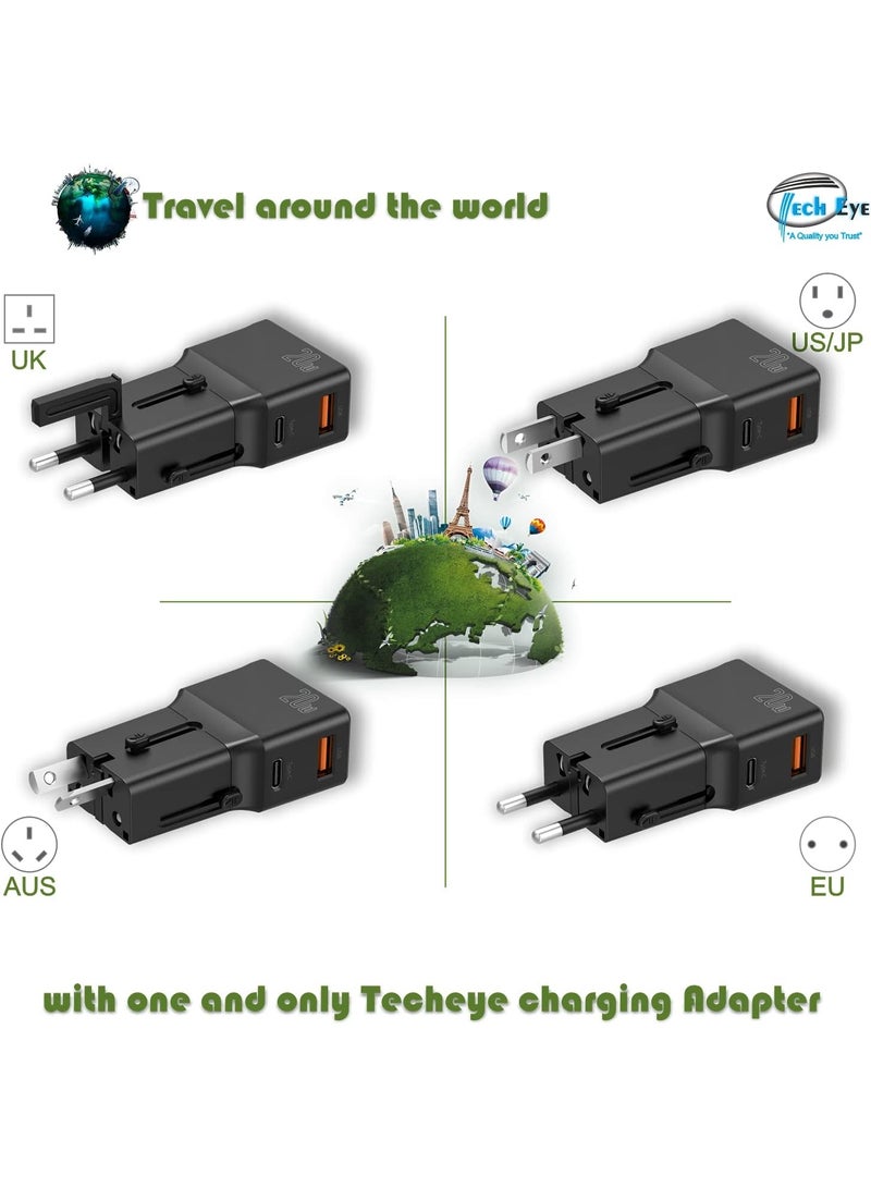 Mini PD 20W USB-C Fast Charger – Compact Global Wall Charger for iPhone, Samsung, Android, iPad, MacBook, and More – Portable Travel Adapter with Smart Power Delivery & Universal Compatibility - Image 5