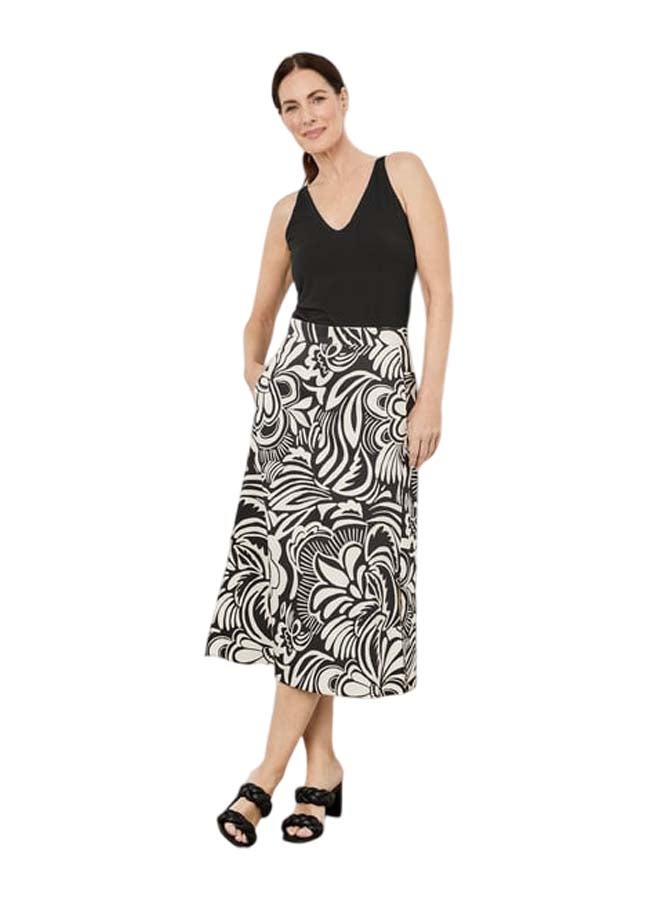 GERRY WEBER Patterned skirt with slits  - Image 1