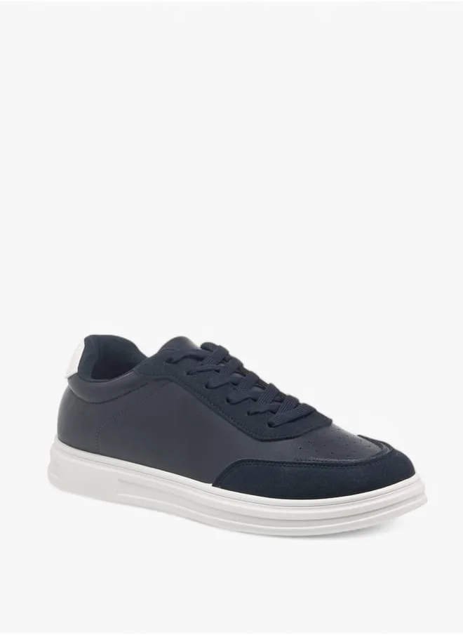 ال بي ال من شو اكسبرس Men's Panelled Lace-Up Sneakers