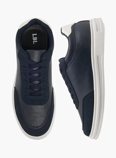 LBL by Shoexpress Men's Panelled Lace-Up Sneakers