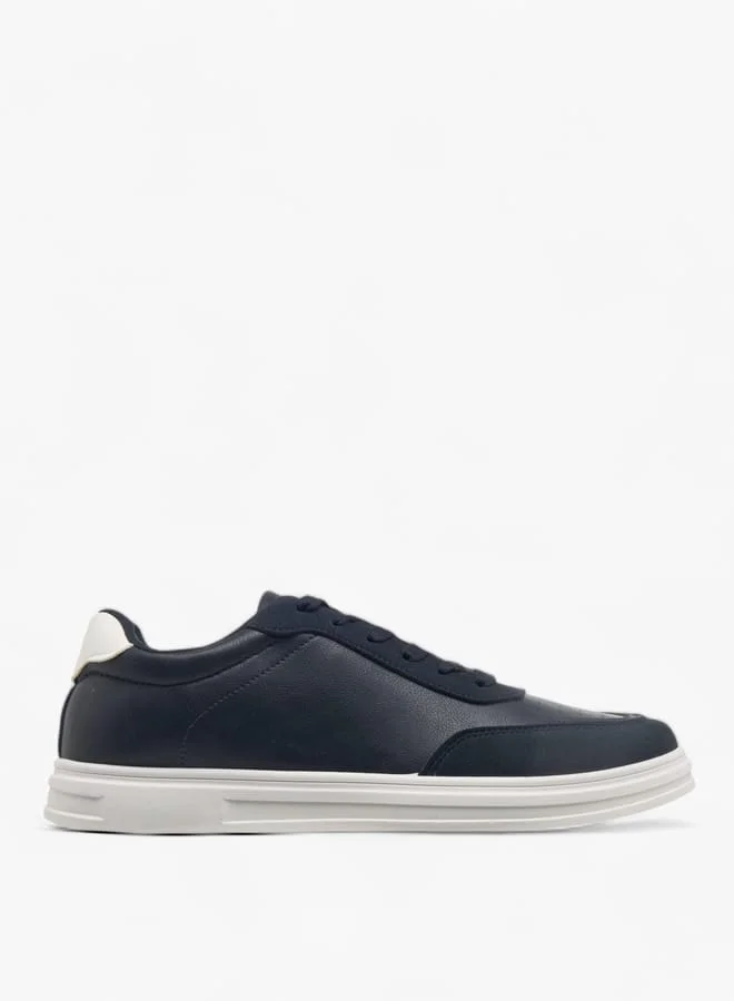 LBL by Shoexpress Men's Panelled Lace-Up Sneakers