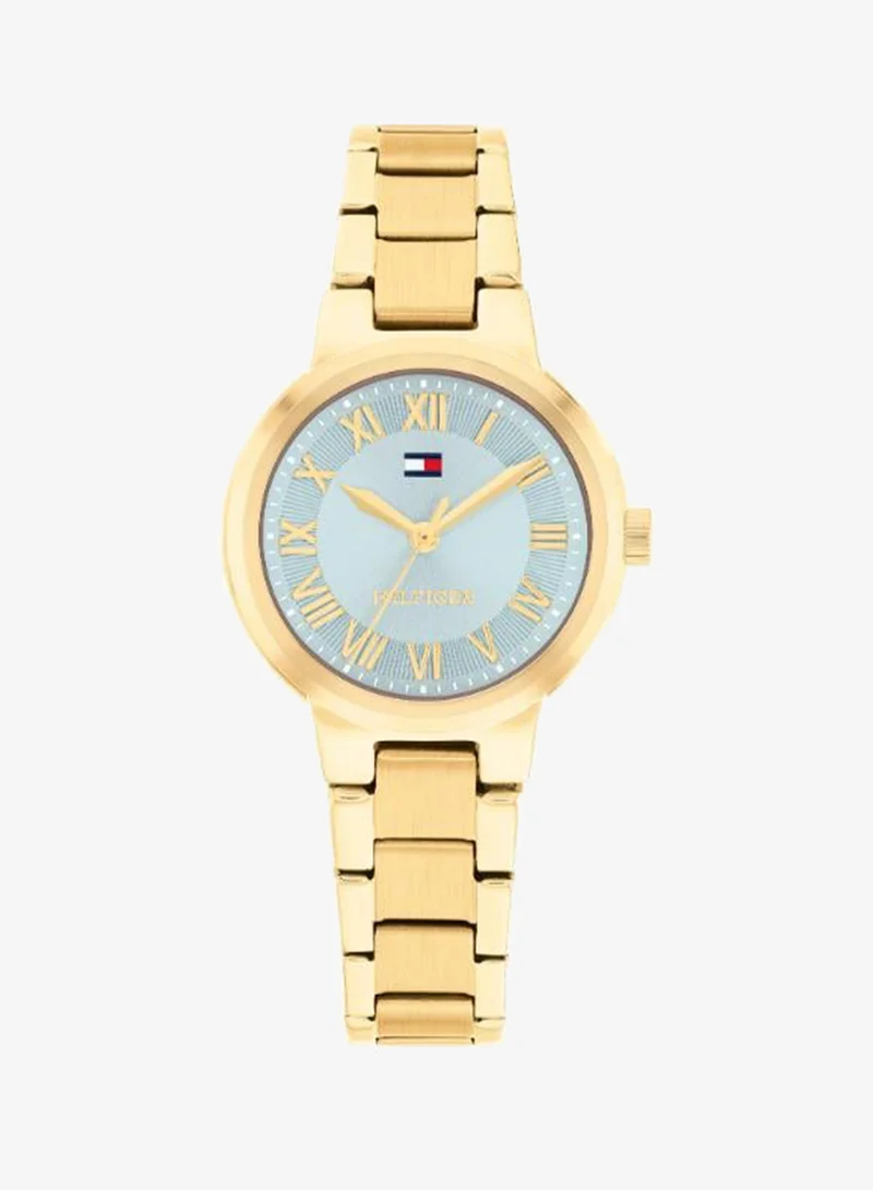 Ionic Plated Thin Gold Steel Quartz Basic Watch