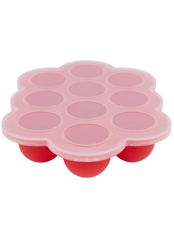 WeeSprout Silicone Baby Food Freezer Tray with Clip-on Lid by WeeSprout - Perfect Storage Container for Homemade Baby Food, Vegetable & Fruit Purees, and Breast Milk