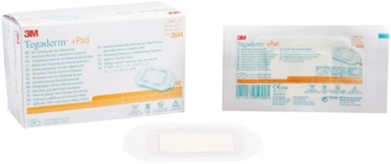 3M tegaderm +Pad Transparent Dressing with Absorbent Pad - 2 3/8" X 4" Dressing, 1" X 2 3/8" Pad - Box