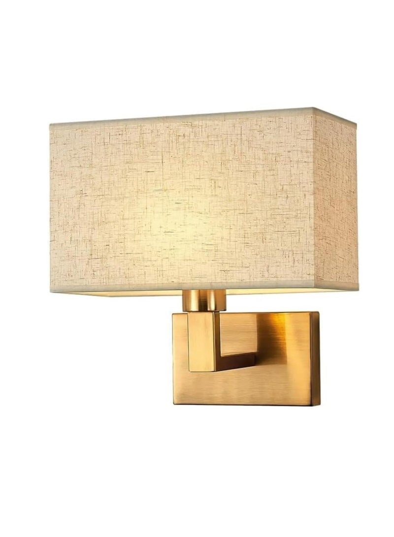 general Living room wall lamp, screen reading lamp, gold metal wall lamp, bedroom wall lamp, bedside table, wall-mounted installation, E27, indoor terrace, attic - Image 1