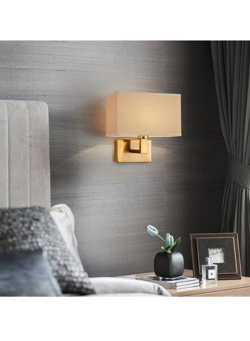 general Living room wall lamp, screen reading lamp, gold metal wall lamp, bedroom wall lamp, bedside table, wall-mounted installation, E27, indoor terrace, attic - Image 3