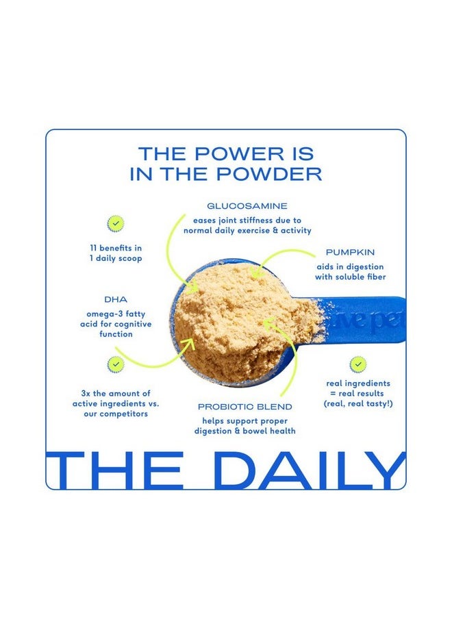 native pet - The Daily Dog Supplement  11 In 1 Dog Multivitamin  Tasty Scoop With Dog Vitamins And Supplements  Super Multi Vitamin For Dog Energy, Mobility, Skin & Coat  12 Active Ingredients 14 Oz - Image 1