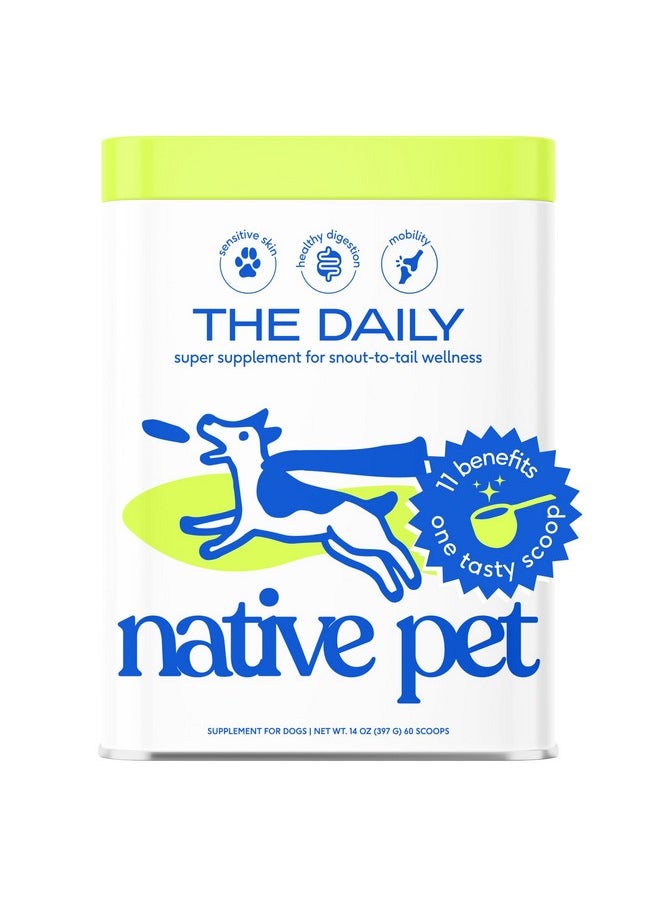 native pet - The Daily Dog Supplement  11 In 1 Dog Multivitamin  Tasty Scoop With Dog Vitamins And Supplements  Super Multi Vitamin For Dog Energy, Mobility, Skin & Coat  12 Active Ingredients 14 Oz - Image 1