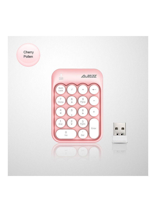 Ajazz AK18 2.4G Wireless Mini Numeric Keypad Pink - Image 3