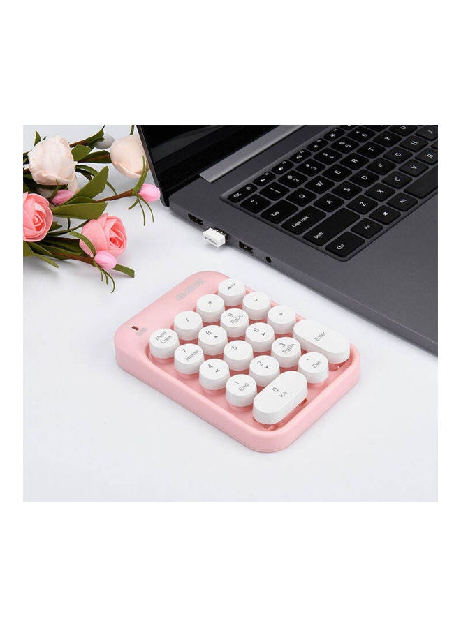 Ajazz AK18 2.4G Wireless Mini Numeric Keypad Pink - Image 4