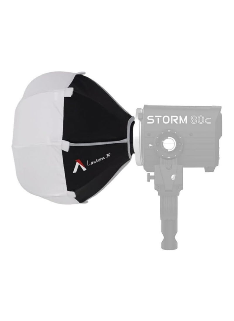 Aputure Aputure Lantern 30 for STORM 80c – 30 cm Mini Omni‑Directional Softbox with Control Skirt  - Image 3