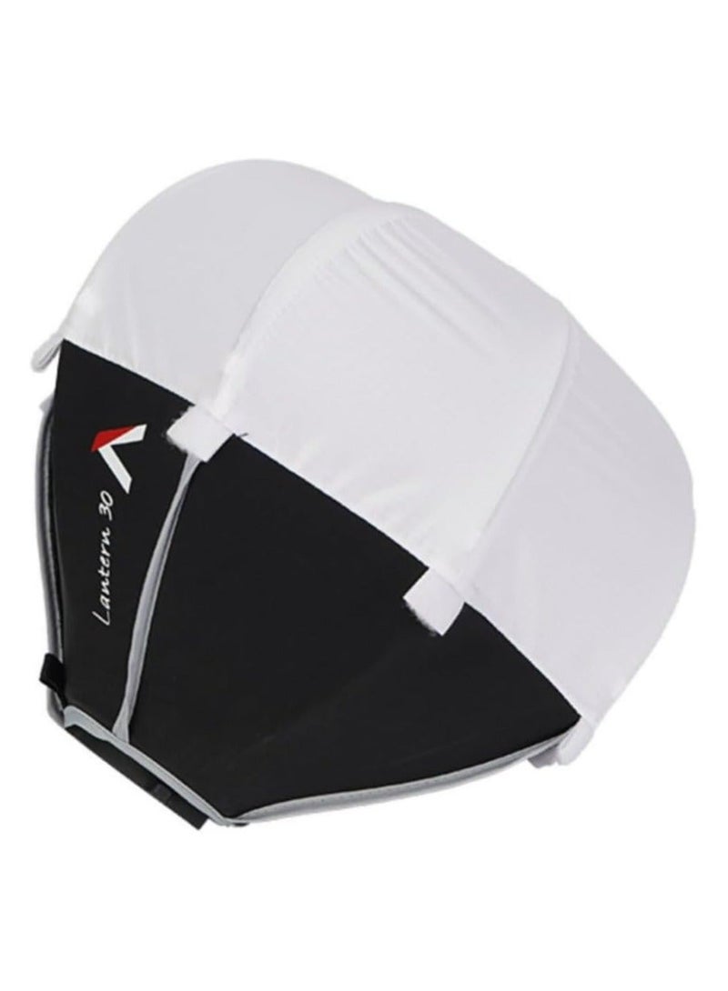 أبتشر Aputure Lantern 30 لـ STORM 80c – سوفت بوكس كروي صغير بقطر 30 سم مع قماش تحكم بالضوء - Image 2