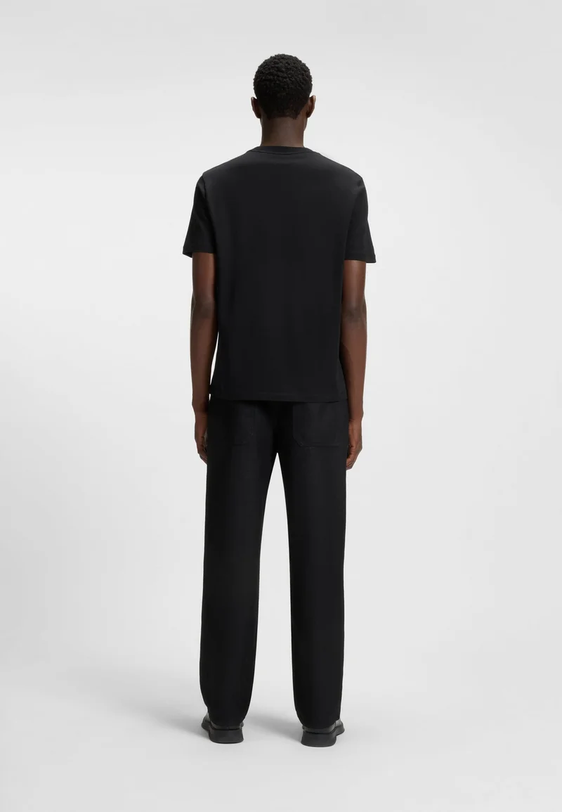 HUGO Cotton-jersey T-shirt with Dobermann print