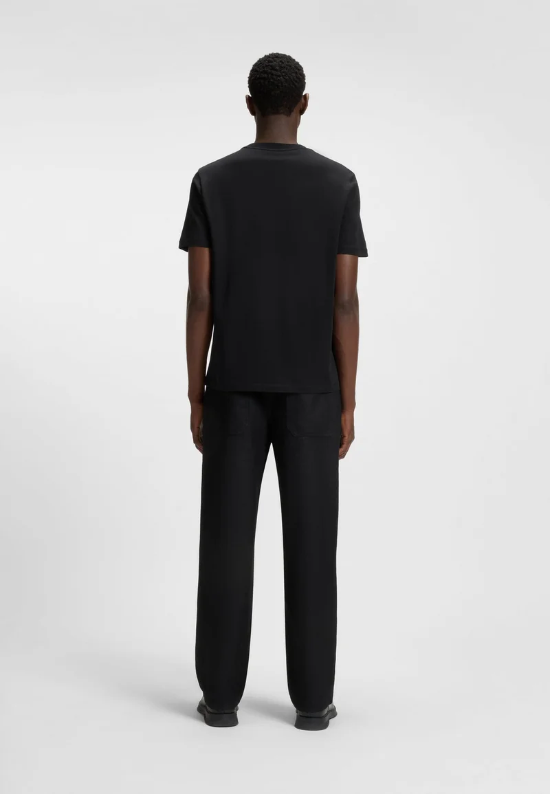 HUGO Cotton-jersey T-shirt with Dobermann print