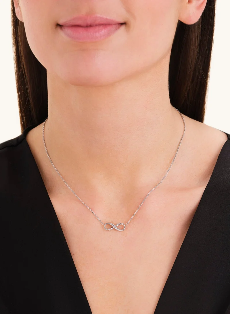 Rosefield  Infinity Pendant Necklace, Silver Tone for Women | Best Price UAE