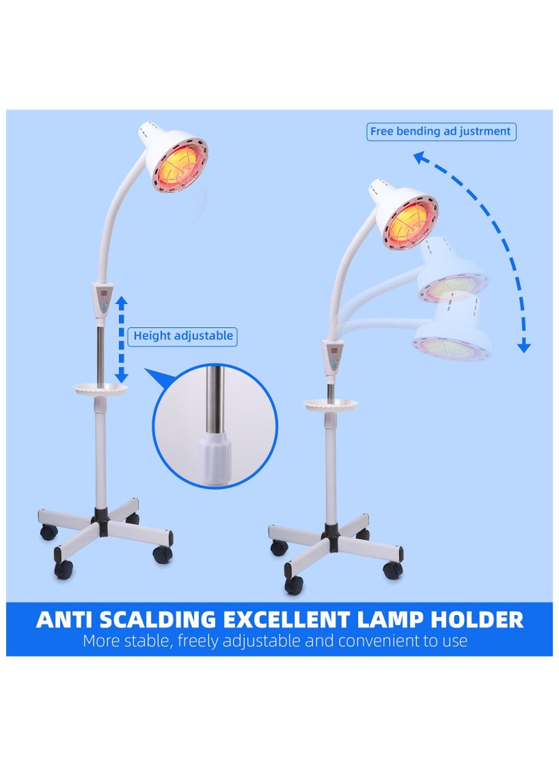 XiuWoo - Infrared Light Red Heat lamp Physical Therapy Light 275W Near Red Infrared Heat Lamp for Relieve Joint Pain and Muscle Ache - Image 1
