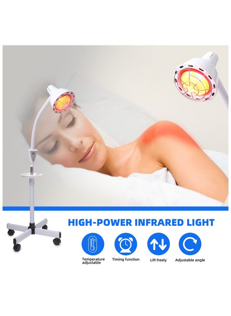 XiuWoo - Infrared Light Red Heat lamp Physical Therapy Light 275W Near Red Infrared Heat Lamp for Relieve Joint Pain and Muscle Ache - Image 1