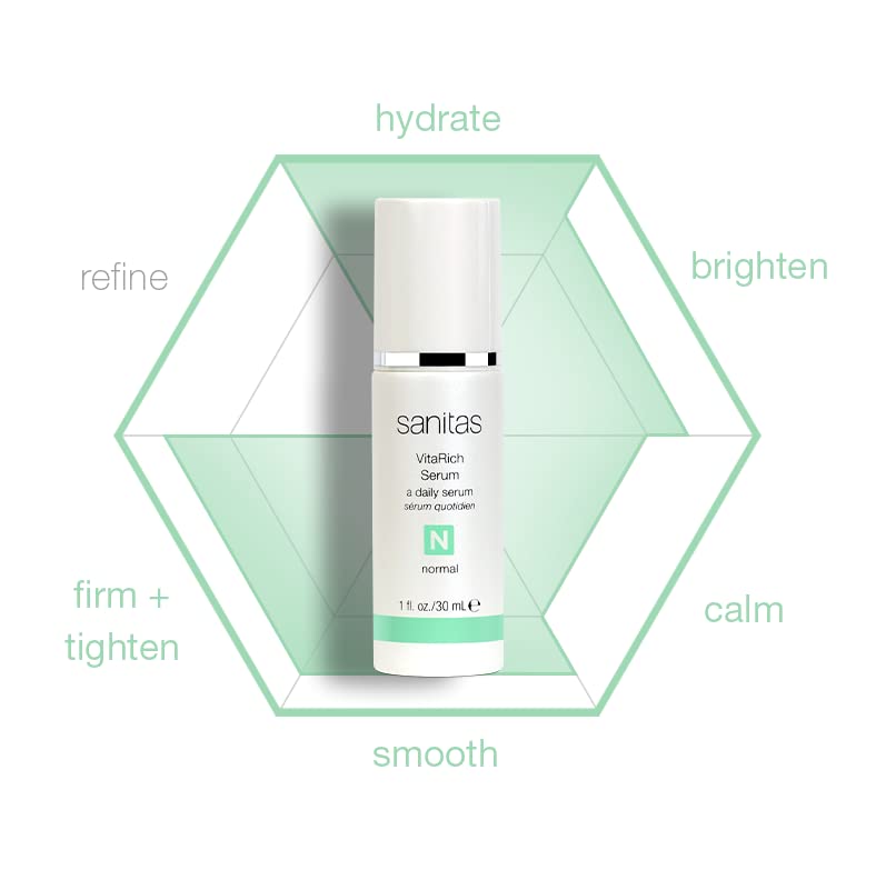 Sanitas Skincare VitaRich Serum, Hydrating, Reparative Serum, Multivitamin Blend, Vegan Squalane, 1 Ounce - Image 5