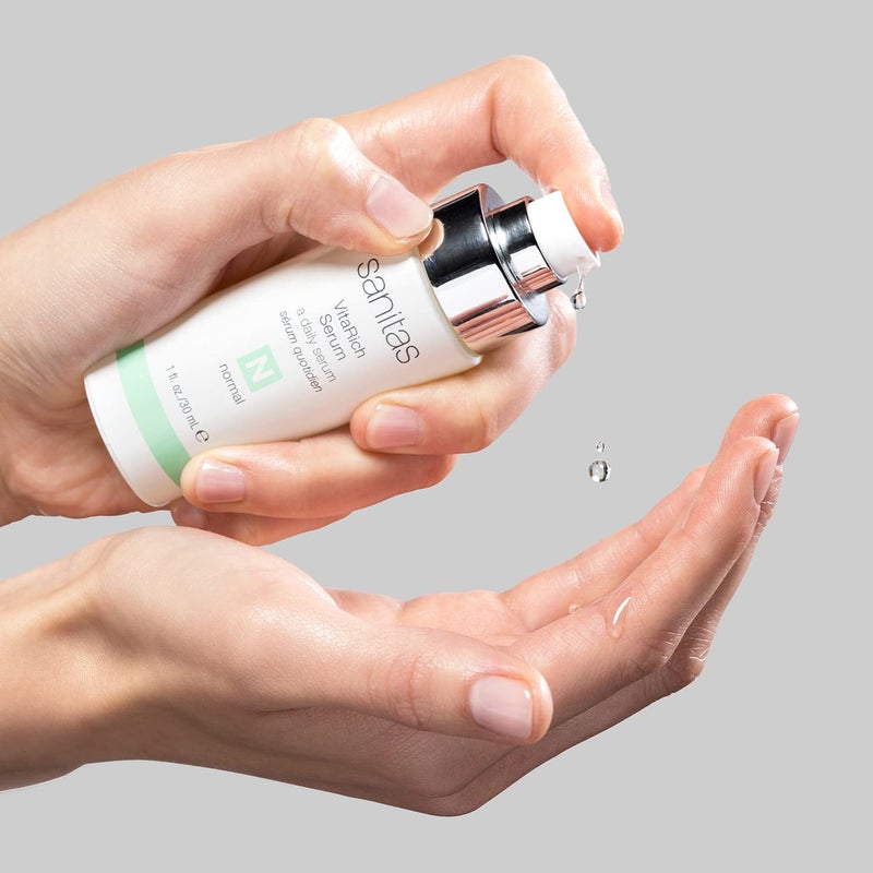 Sanitas Skincare VitaRich Serum, Hydrating, Reparative Serum, Multivitamin Blend, Vegan Squalane, 1 Ounce - Image 3
