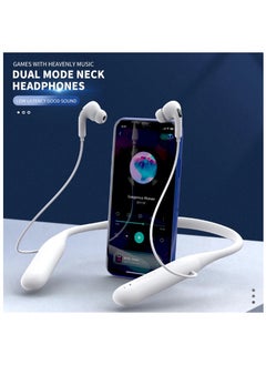Mi techo Mitecho M2 Bluetooth Wireless Neckband  Earphone White  - Image 4