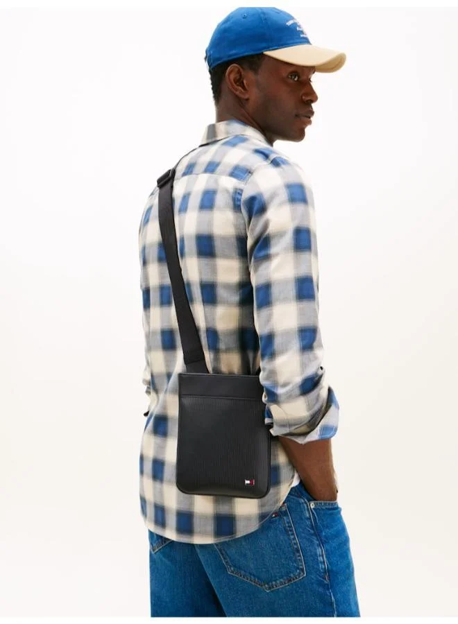 TOMMY HILFIGER Hilfiger Flag Ribbed Crossbody Bag