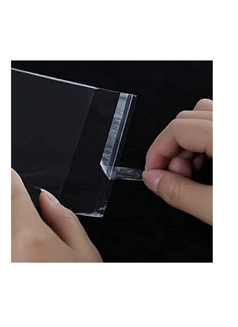 althiqahkey - Plastic Bags Self Sealing Cellophane Crystal Shiny Clear Cello Transparent Pouch Self Adhesive Resealable for Packing and Storage 20cmx30cm 200 Pieces - Image 1