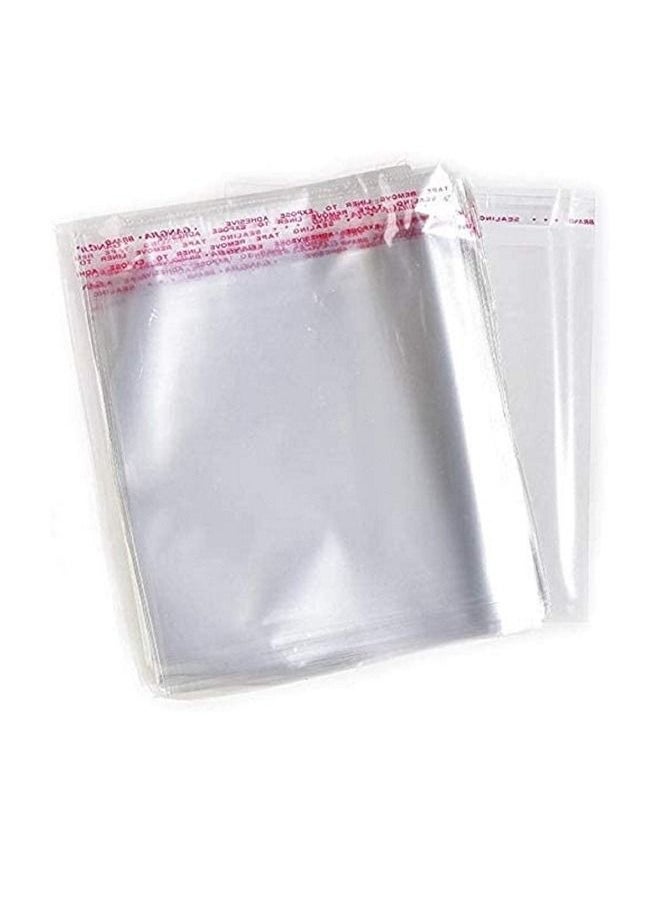 althiqahkey - Plastic Bags Self Sealing Cellophane Crystal Shiny Clear Cello Transparent Pouch Self Adhesive Resealable for Packing and Storage 20cmx30cm 200 Pieces - Image 1