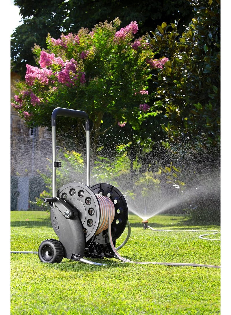 Claber Ecosei Hose Reel - Professional Grade, 60m Capacity, Durable Polypropylene & Aluminum, Black - Image 3