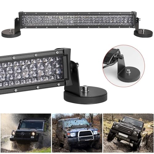 AKD Part Magnetic Base Mounting Brackets, 2pcs Powerful Sucker Holder Magnet Mount for LED Light Bar, Pods, Off Road Driving Lights - Image 5