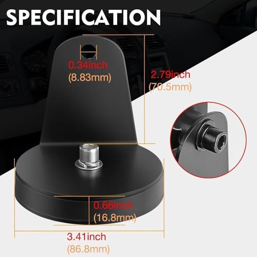 AKD Part Magnetic Base Mounting Brackets, 2pcs Powerful Sucker Holder Magnet Mount for LED Light Bar, Pods, Off Road Driving Lights - Image 3