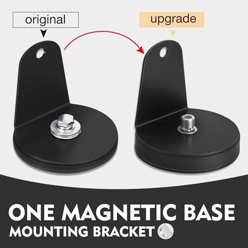 AKD Part Magnetic Base Mounting Brackets, 2pcs Powerful Sucker Holder Magnet Mount for LED Light Bar, Pods, Off Road Driving Lights - Image 2