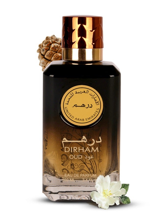 mahabub DIRHAM OUD Eau De Parfume For Men - 100ML, Long-Lasting Woody Spicy Fragrance - Image 1