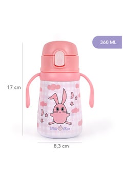 Milk & Moo Milk&Moo Stainless Steel Kids Water Bottle 360ML Cancin  - Image 3