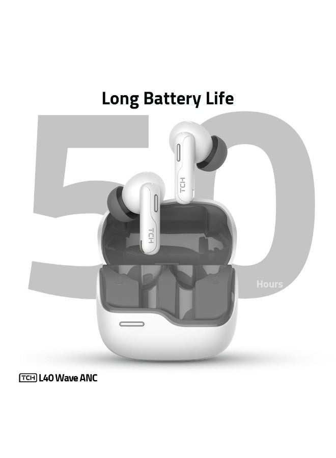TCH Wireless Ear Buds L40 Wave ANC 5.4 Bluetooth version 10 m distance - Image 2