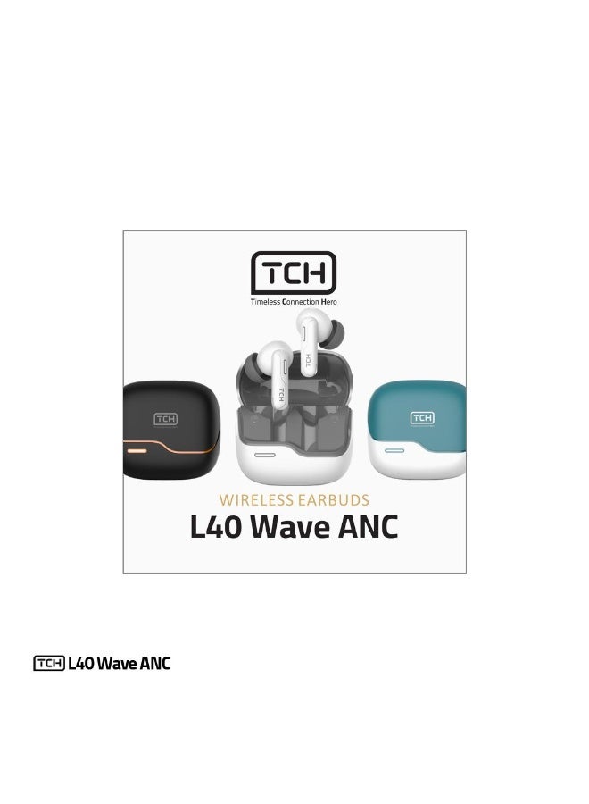 TCH Wireless Ear Buds L40 Wave ANC 5.4 Bluetooth version 10 m distance - Image 3